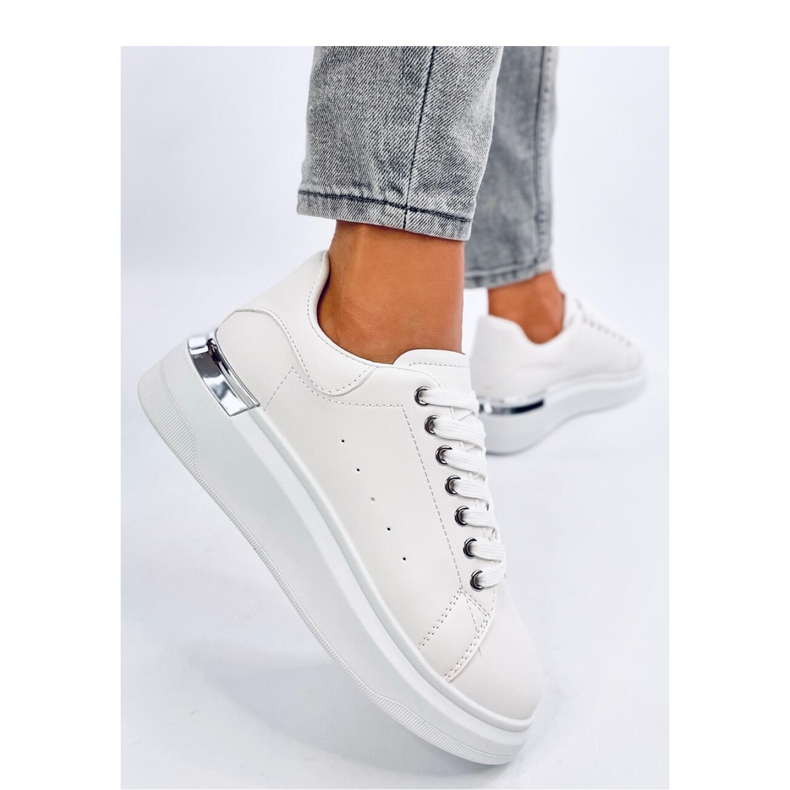 Sneakersy damskie Raclei White - Inello białe 1