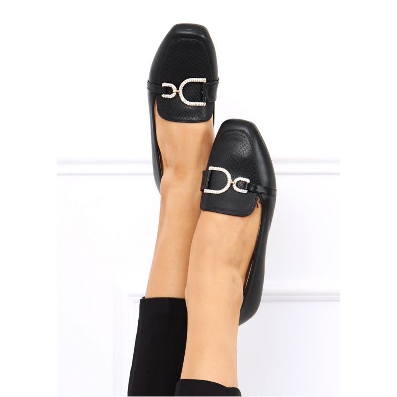 Mokasyny damskie Serena Black - Inello czarne 1