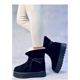 Śniegowce z kożuszkiem Price Black - Inello czarne 2