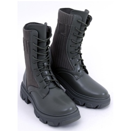 Workery z elastyczną cholewką Calling Green - Inello zielone 1