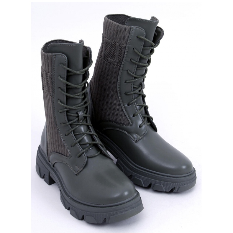 Workery z elastyczną cholewką Calling Green - Inello zielone 1