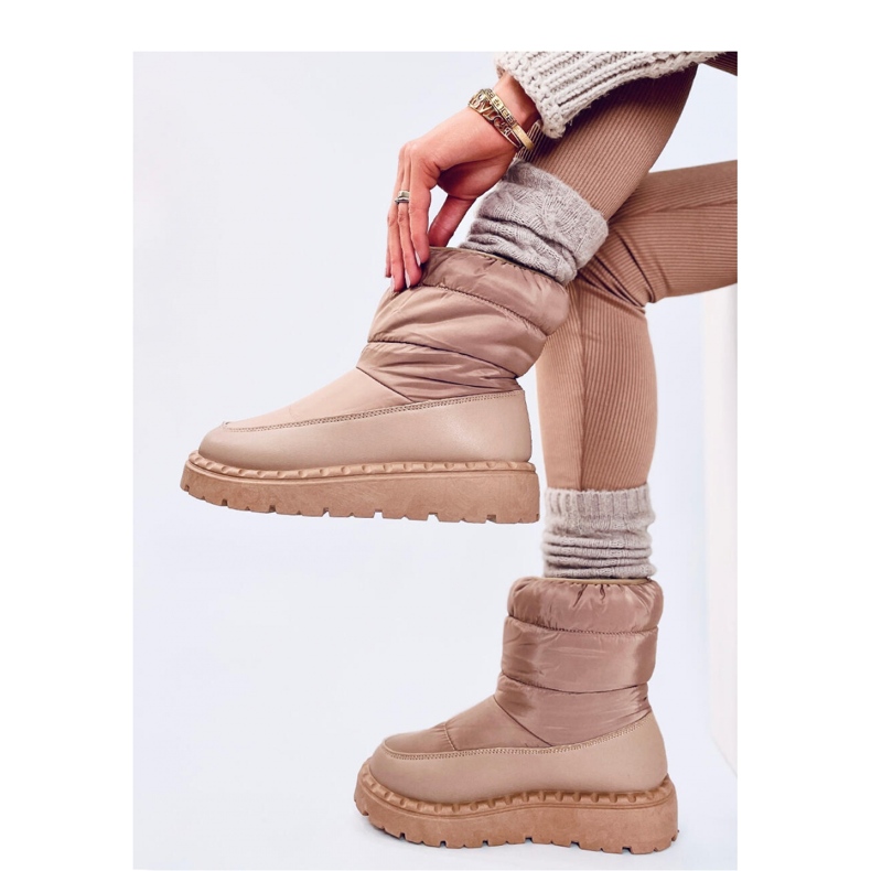 Śniegowce ortalionowe Javier Khaki - Inello brązowe 2