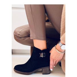 Botki klasyczne na obcasie Marsha Black - Inello czarne 1