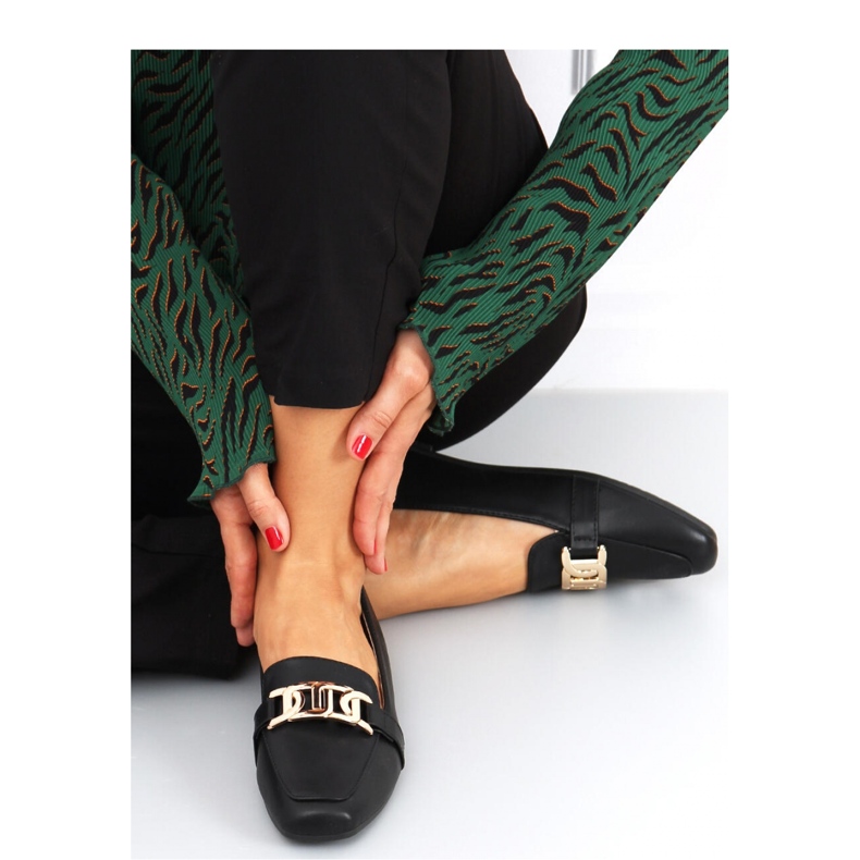 Mokasyny damskie Lidia Black - Inello czarne 1