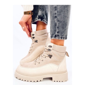 Botki traperki Mathen Beige - Inello beżowy 1