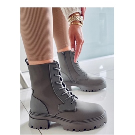 Botki sznurowane Tamar Green - Inello zielone 2