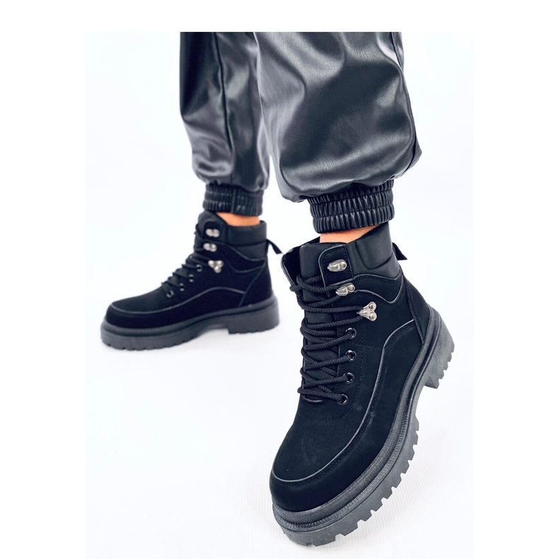 Botki traperki Mathen Black - Inello czarne 2