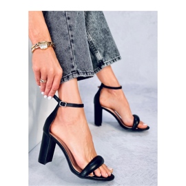 Sandałki na obcasie Jonah Black - Inello czarne 1