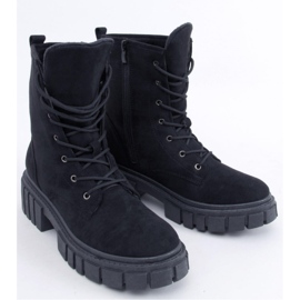 Botki sznurowane Kelis Black - Inello czarne 1