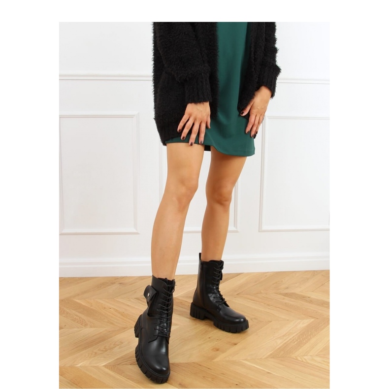 Workery z kieszonką czarne UK50P Black - Inello 2