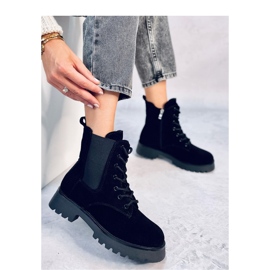 Sztyblety sznurowane Franti Black - Inello czarne 2