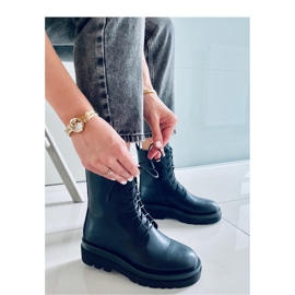 Botki na wysokiej podeszwie West Black - Inello czarne 2