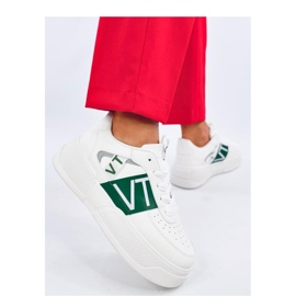 Sneakersy na platformie Sterry White Green - Inello zielone 1