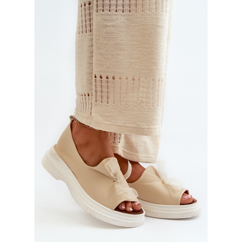 Sandały Model Zazoo 2939 Light Beige - Step in style beżowy 1