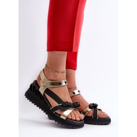 Sandały Model Da CR956 Gold - Step in style żółte 1