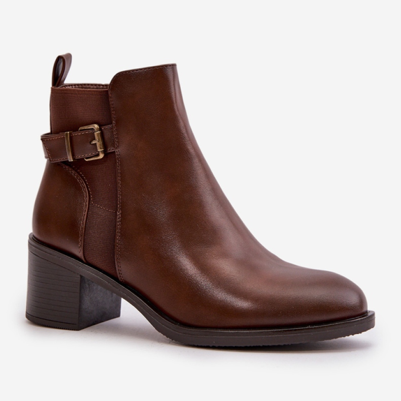 Botki Model Nevillira DA110 Brown - Step in style brązowe 2