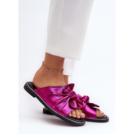 Sandał Klapki Model Nelvira RMR2266-8 Fuksja - Step in style różowe 1