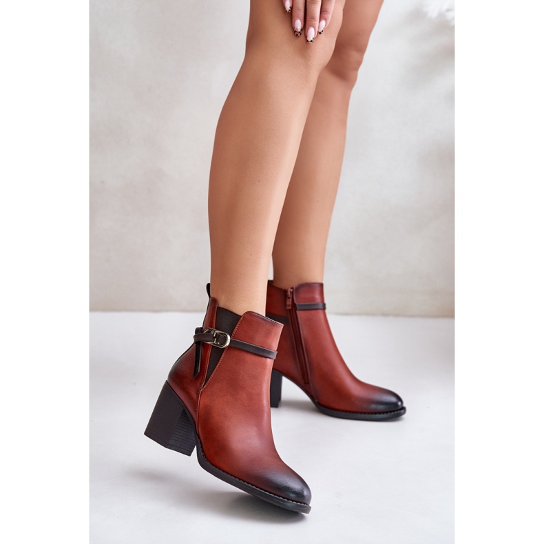 Botki Model Zinithia ASA250-2 Brown - Step in style brązowe 1