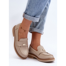 Mokasyny Model Zazoo 20165 Beige - Step in style beżowy 1