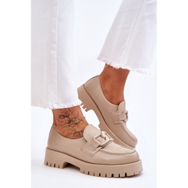 Półbuty Model Loafery Rayhan 20089 Beige - Step in style beżowy 2