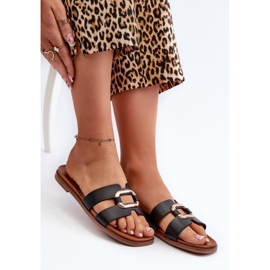 Sandał Klapki Model Sergio Leone SK077H Black - Step in style czarne 1