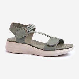 Sandały Model Eladora 24SD06-7056 Green - Step in style zielone 2