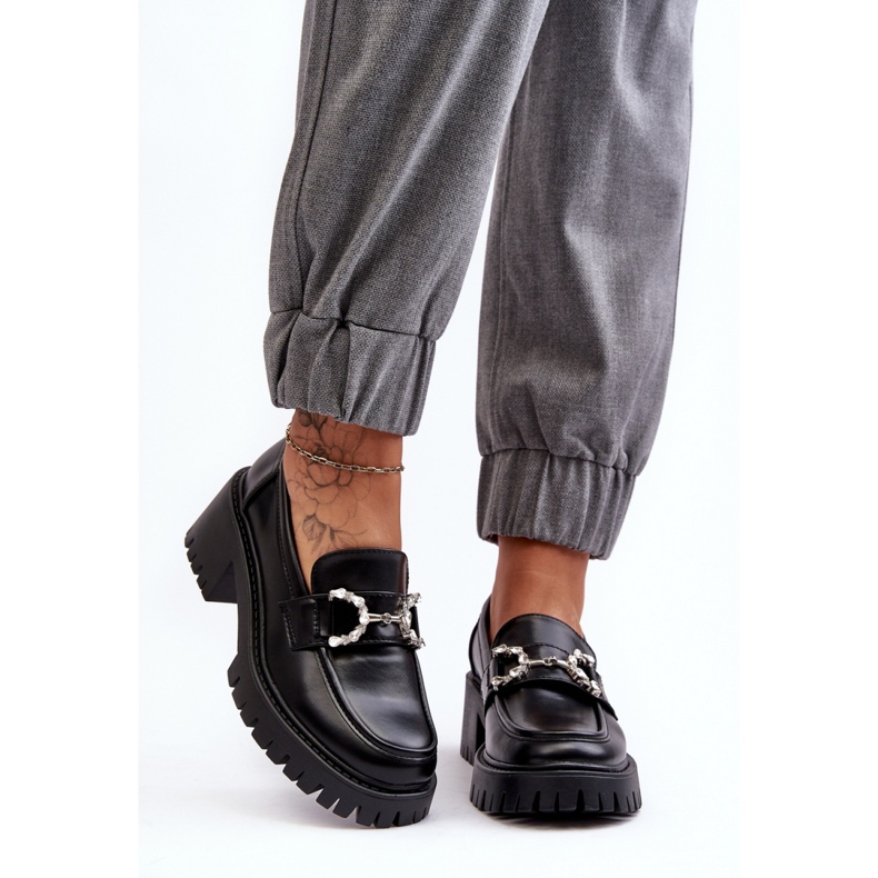 Półbuty Model Lemmitty 2646-1 Black skóra - Step in style czarne 1