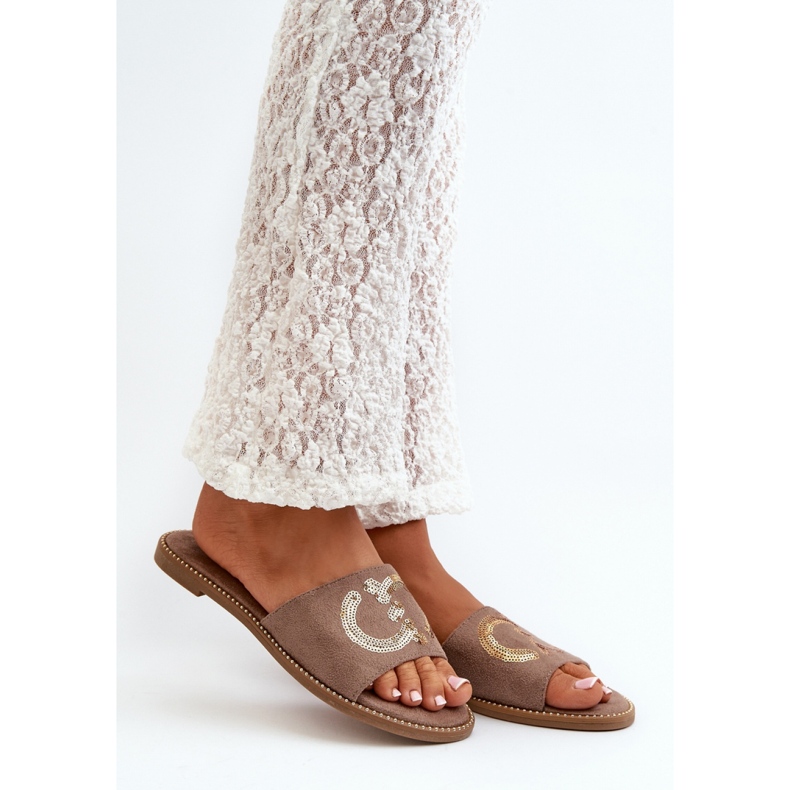 Sandał Klapki Model S.Barski KV27-052 Brown - Step in style brązowe 1