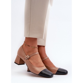 Czółenka Model Laura Messi 2846 Brown - Step in style brązowe 1