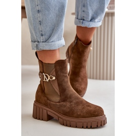 Botki Model Bervena SZ103 Brown - Step in style brązowe 1