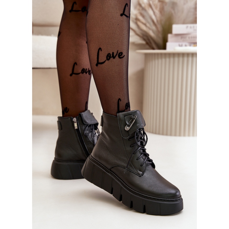 Botki Model Zazoo 60511 Black - Step in style czarne 1