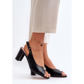 Sandały Model Trasea 24SD98-6785 Black - Step in style czarne 1