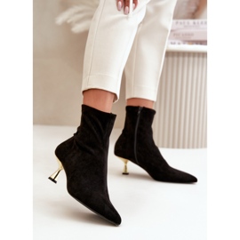 Botki Model Irithare GP12 Black - Step in style czarne 1