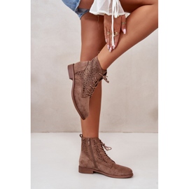 Botki Model S.Barski HY66-136 Brown - Step in style brązowe 1