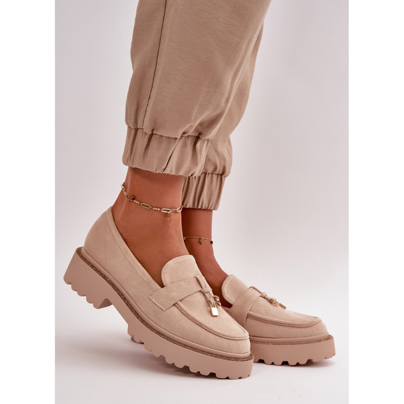 Mokasyny Model Verindalle 77-533 Light Beige - Step in style beżowy 1