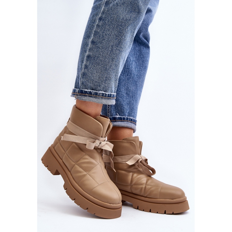 Botki Model Bizzanti NS307 Khaki - Step in style beżowy 1