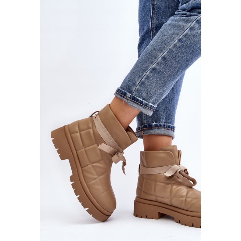 Botki Model Bizzanti NS307 Khaki - Step in style beżowy 2