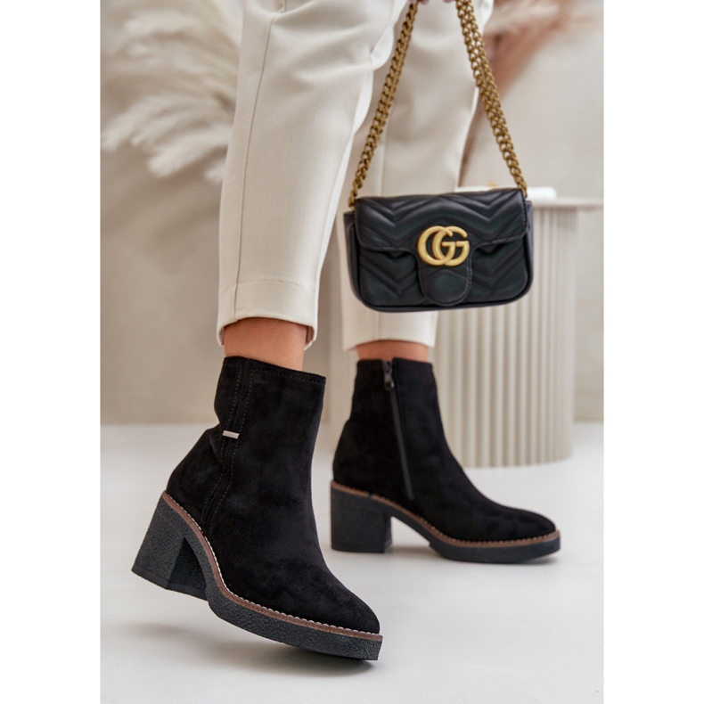 Botki Model Arkesia KE219 Black - Step in style czarne 1