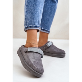 Kapcie Model Azida YY-12 Grey - Step in style szare 1