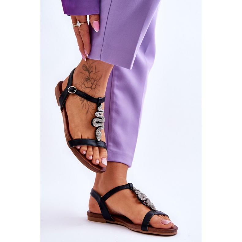 Sandały Model S.Barski KV-5541-42 Black - Step in style czarne 2