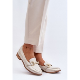 Mokasyny Model Zazoo 2880/004 Gold - Step in style żółte 1