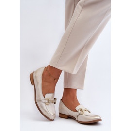 Mokasyny Model Zazoo 2880/004 Gold - Step in style żółte 2