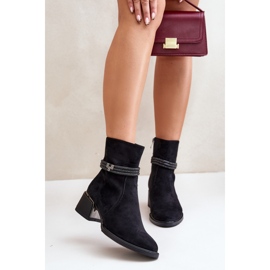 Botki Model Da MR880-027 Black - Step in style czarne 1