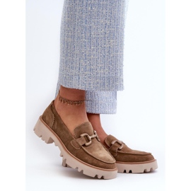 Mokasyny Model Da TW117 Brown - Step in style brązowe 1