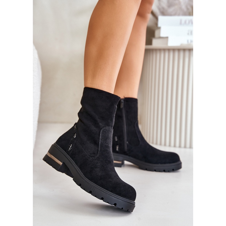 Botki Model Narilie LG866 Black - Step in style czarne 1