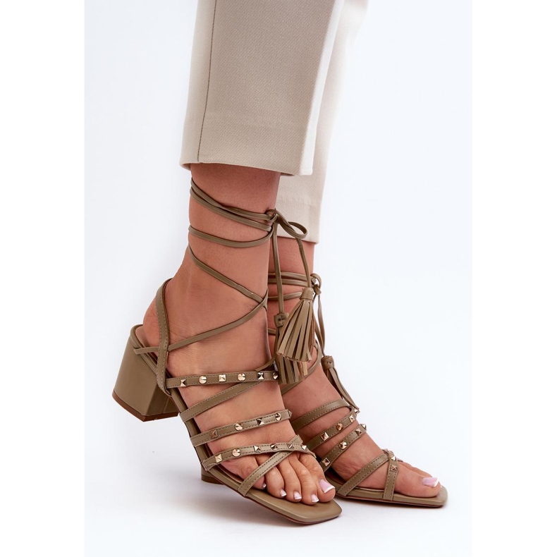 Sandały Model Chrisele 3973 Green - Step in style zielone 1