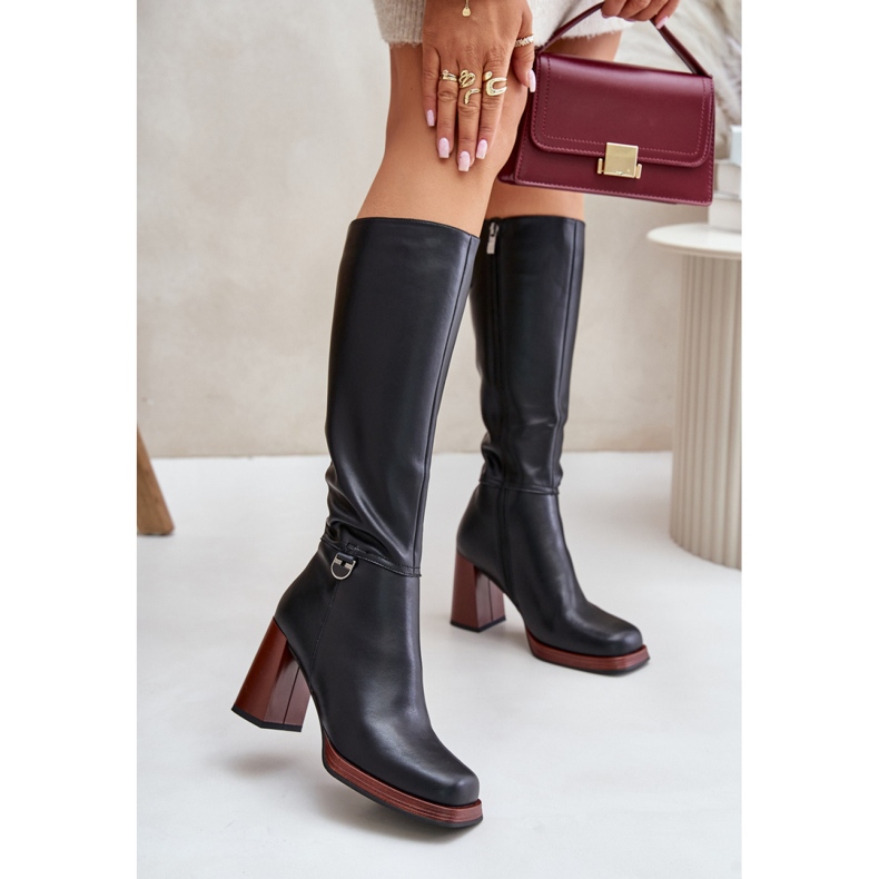 Kozaki Model Da JC42-39 Black - Step in style czarne 1