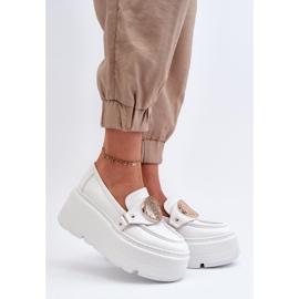 Mokasyny Model Zazoo 3458 White - Step in style białe 1