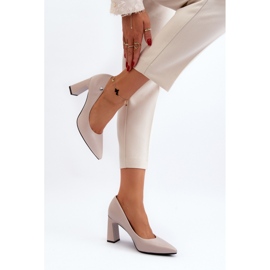 Czółenka Model Giseleni 62106 Grey - Step in style szare 1