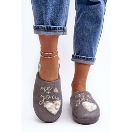 Kapcie Model Geraja MD6003 Grey - Step in style szare 1